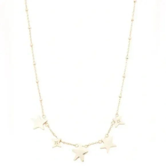 NWOT Kendra Scott Gold Jae Star Choker Necklace - Picture 7 of 12